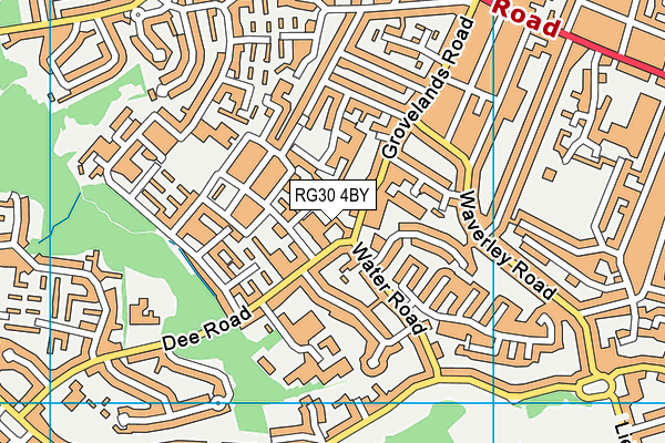 RG30 4BY map - OS VectorMap District (Ordnance Survey)