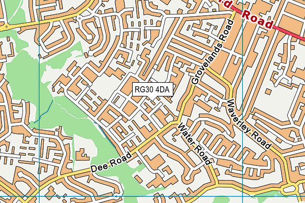RG30 4DA map - OS VectorMap District (Ordnance Survey)