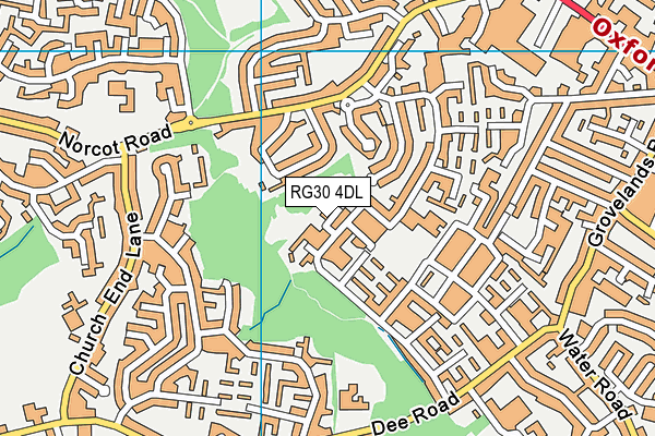 RG30 4DL map - OS VectorMap District (Ordnance Survey)