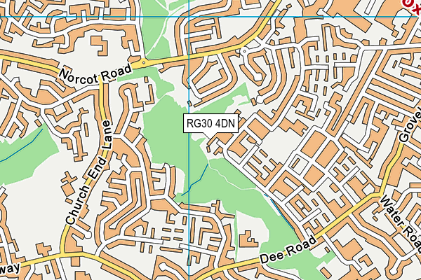 RG30 4DN map - OS VectorMap District (Ordnance Survey)