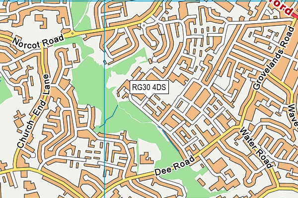 RG30 4DS map - OS VectorMap District (Ordnance Survey)