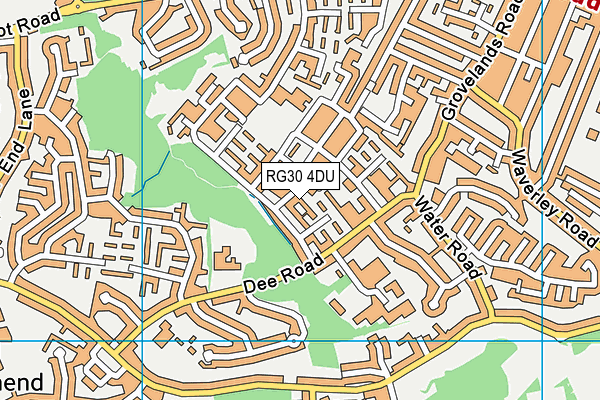 RG30 4DU map - OS VectorMap District (Ordnance Survey)