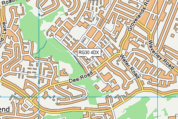 RG30 4DX map - OS VectorMap District (Ordnance Survey)