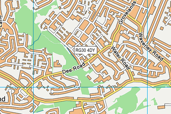 RG30 4DY map - OS VectorMap District (Ordnance Survey)