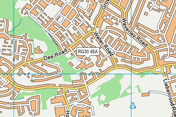 RG30 4EA map - OS VectorMap District (Ordnance Survey)