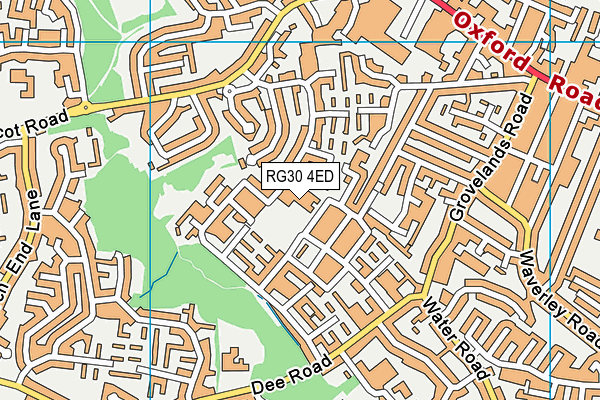 RG30 4ED map - OS VectorMap District (Ordnance Survey)