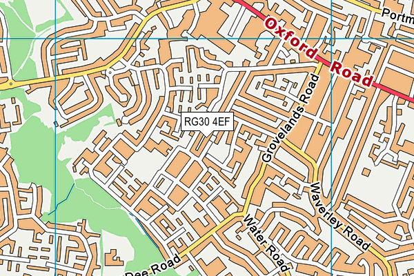 RG30 4EF map - OS VectorMap District (Ordnance Survey)