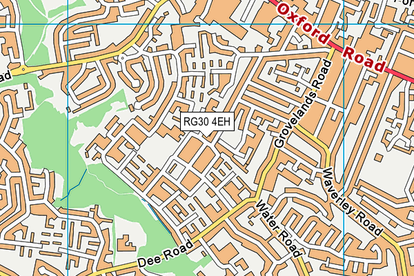 RG30 4EH map - OS VectorMap District (Ordnance Survey)