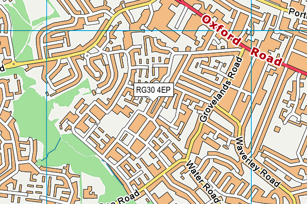 RG30 4EP map - OS VectorMap District (Ordnance Survey)