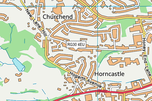 RG30 4EU map - OS VectorMap District (Ordnance Survey)