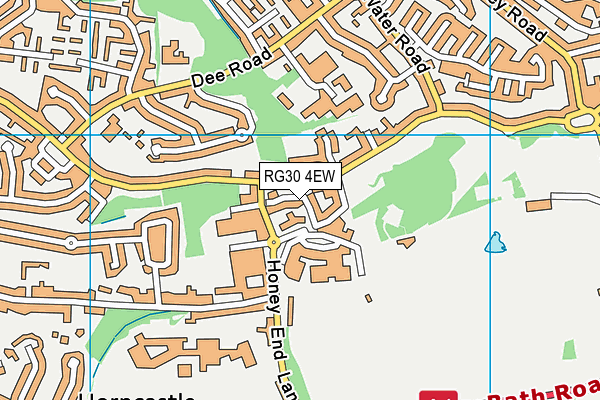RG30 4EW map - OS VectorMap District (Ordnance Survey)