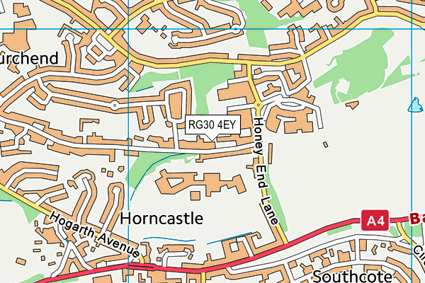 RG30 4EY map - OS VectorMap District (Ordnance Survey)