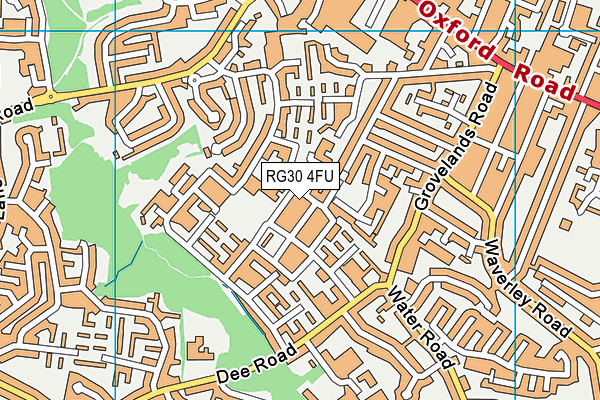 RG30 4FU map - OS VectorMap District (Ordnance Survey)