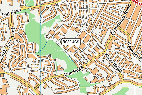 RG30 4GS map - OS VectorMap District (Ordnance Survey)