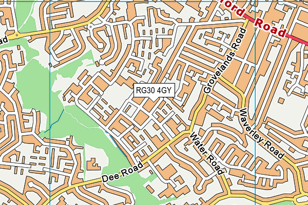 RG30 4GY map - OS VectorMap District (Ordnance Survey)