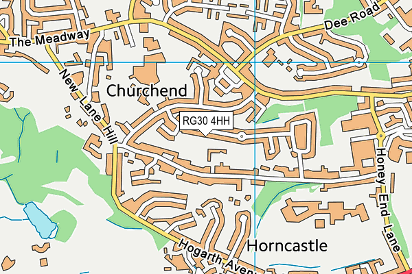 RG30 4HH map - OS VectorMap District (Ordnance Survey)
