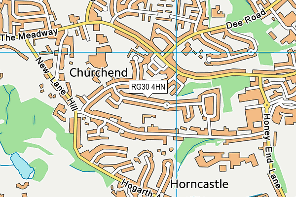 RG30 4HN map - OS VectorMap District (Ordnance Survey)