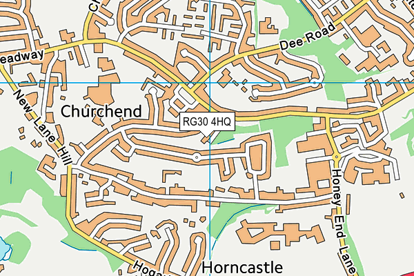 RG30 4HQ map - OS VectorMap District (Ordnance Survey)