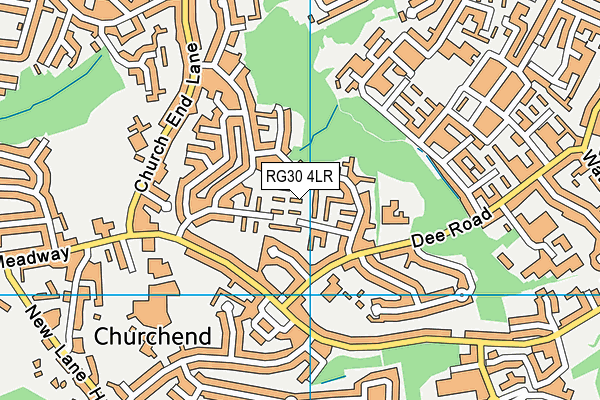 RG30 4LR map - OS VectorMap District (Ordnance Survey)