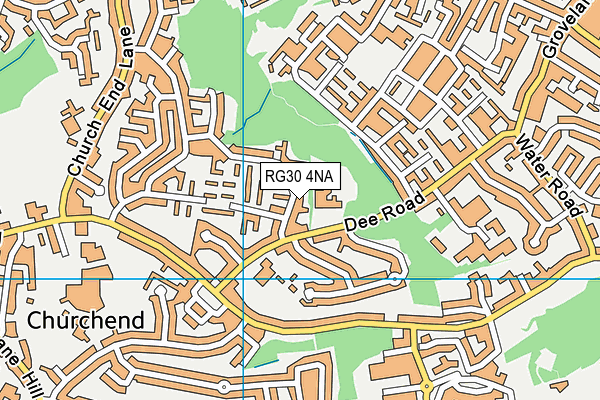 RG30 4NA map - OS VectorMap District (Ordnance Survey)
