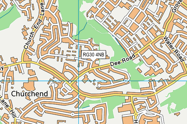 RG30 4NB map - OS VectorMap District (Ordnance Survey)