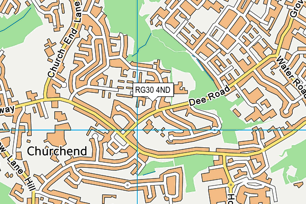 RG30 4ND map - OS VectorMap District (Ordnance Survey)