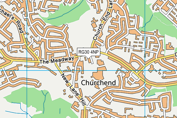 RG30 4NP map - OS VectorMap District (Ordnance Survey)