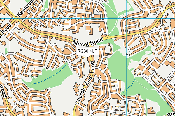 RG30 4UT map - OS VectorMap District (Ordnance Survey)