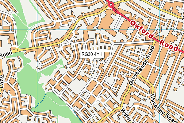 RG30 4YH map - OS VectorMap District (Ordnance Survey)