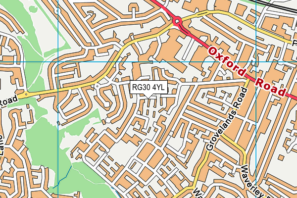 RG30 4YL map - OS VectorMap District (Ordnance Survey)