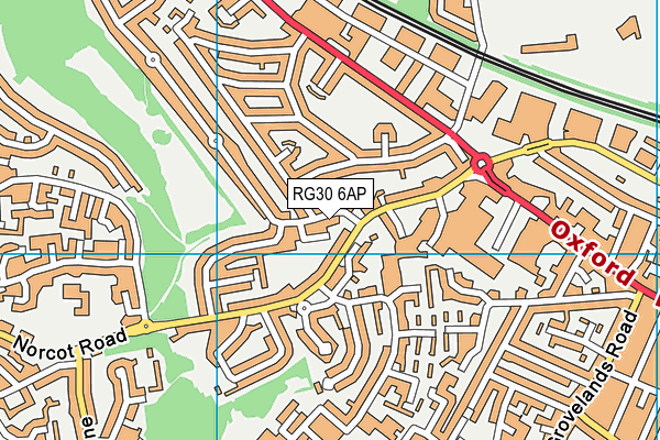 RG30 6AP map - OS VectorMap District (Ordnance Survey)
