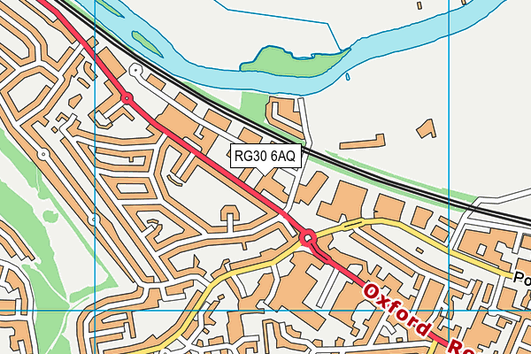 RG30 6AQ map - OS VectorMap District (Ordnance Survey)