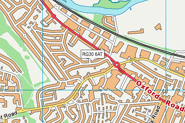 RG30 6AT map - OS VectorMap District (Ordnance Survey)