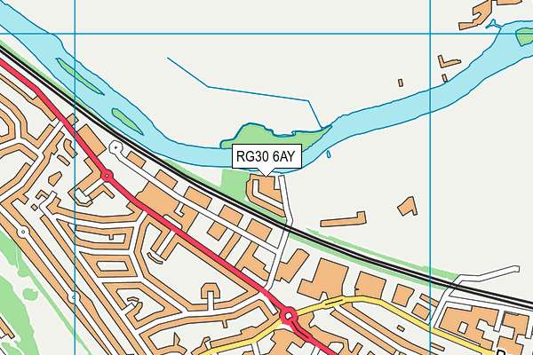 RG30 6AY map - OS VectorMap District (Ordnance Survey)