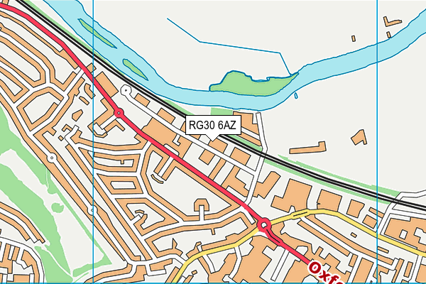 RG30 6AZ map - OS VectorMap District (Ordnance Survey)