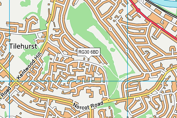 RG30 6BD map - OS VectorMap District (Ordnance Survey)