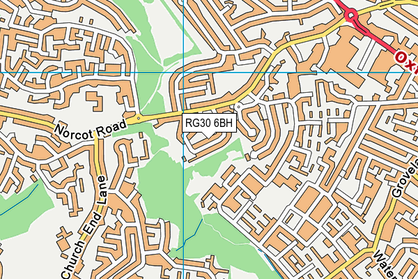 RG30 6BH map - OS VectorMap District (Ordnance Survey)