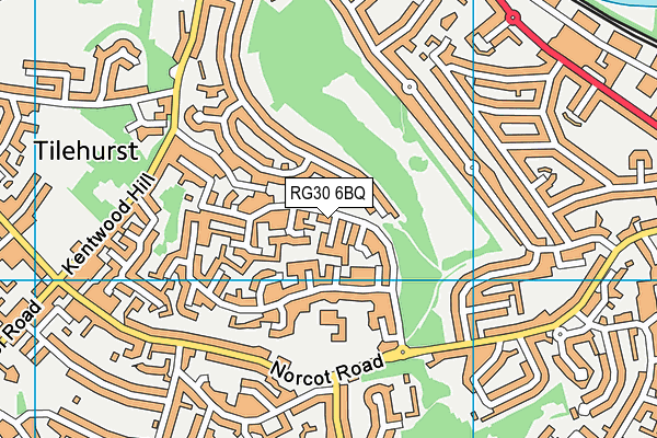 RG30 6BQ map - OS VectorMap District (Ordnance Survey)