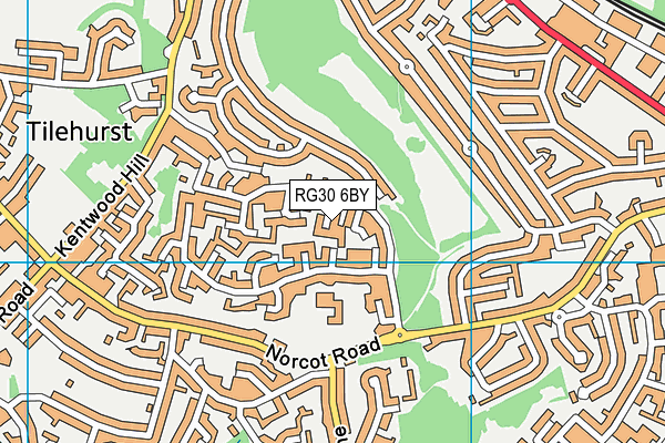 RG30 6BY map - OS VectorMap District (Ordnance Survey)