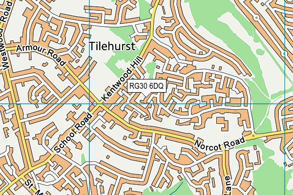 RG30 6DQ map - OS VectorMap District (Ordnance Survey)