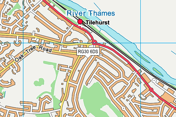 RG30 6DS map - OS VectorMap District (Ordnance Survey)