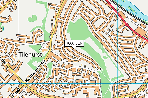 RG30 6EN map - OS VectorMap District (Ordnance Survey)
