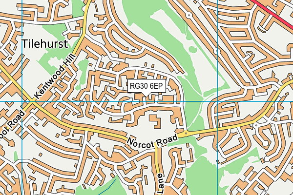 RG30 6EP map - OS VectorMap District (Ordnance Survey)