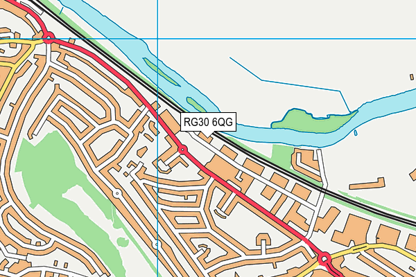 RG30 6QG map - OS VectorMap District (Ordnance Survey)