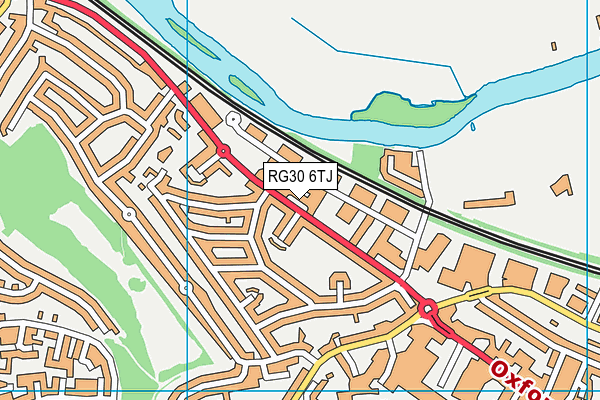 RG30 6TJ map - OS VectorMap District (Ordnance Survey)