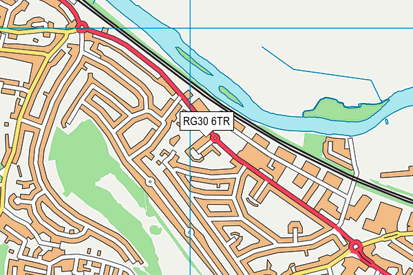 RG30 6TR map - OS VectorMap District (Ordnance Survey)