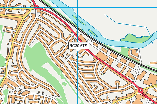 RG30 6TS map - OS VectorMap District (Ordnance Survey)