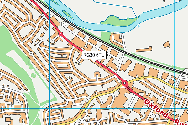 RG30 6TU map - OS VectorMap District (Ordnance Survey)