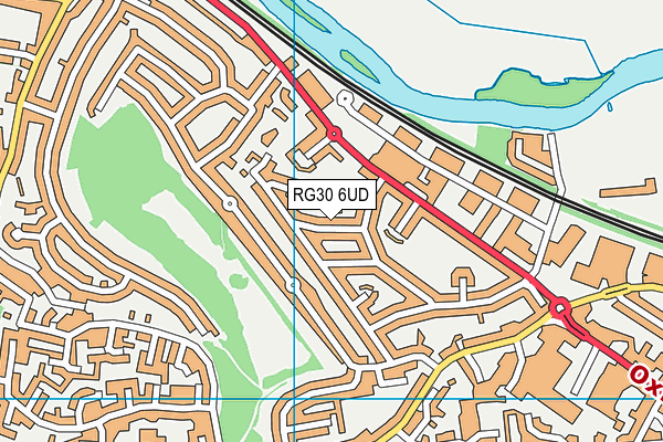 RG30 6UD map - OS VectorMap District (Ordnance Survey)