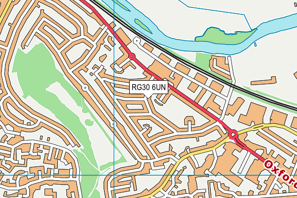 RG30 6UN map - OS VectorMap District (Ordnance Survey)